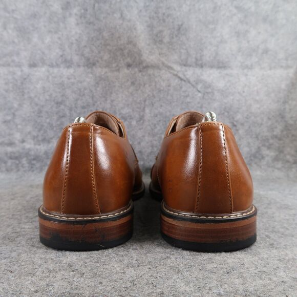 Dexter Shoes Mens 10 Oxford Derby Classic Cap Toe Formal Dress Brown Memory Foam - Picture 5 of 16